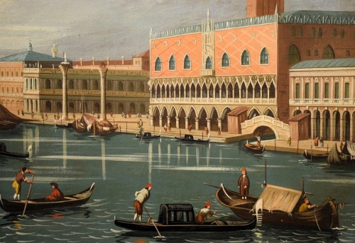 Antiquités - Paire de vues de Venise et de Rome - Fin du XIXe siècle